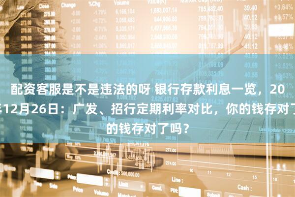 配资客服是不是违法的呀 银行存款利息一览，2025年12月26日：广发、招行定期利率对比，你的钱存对了吗？